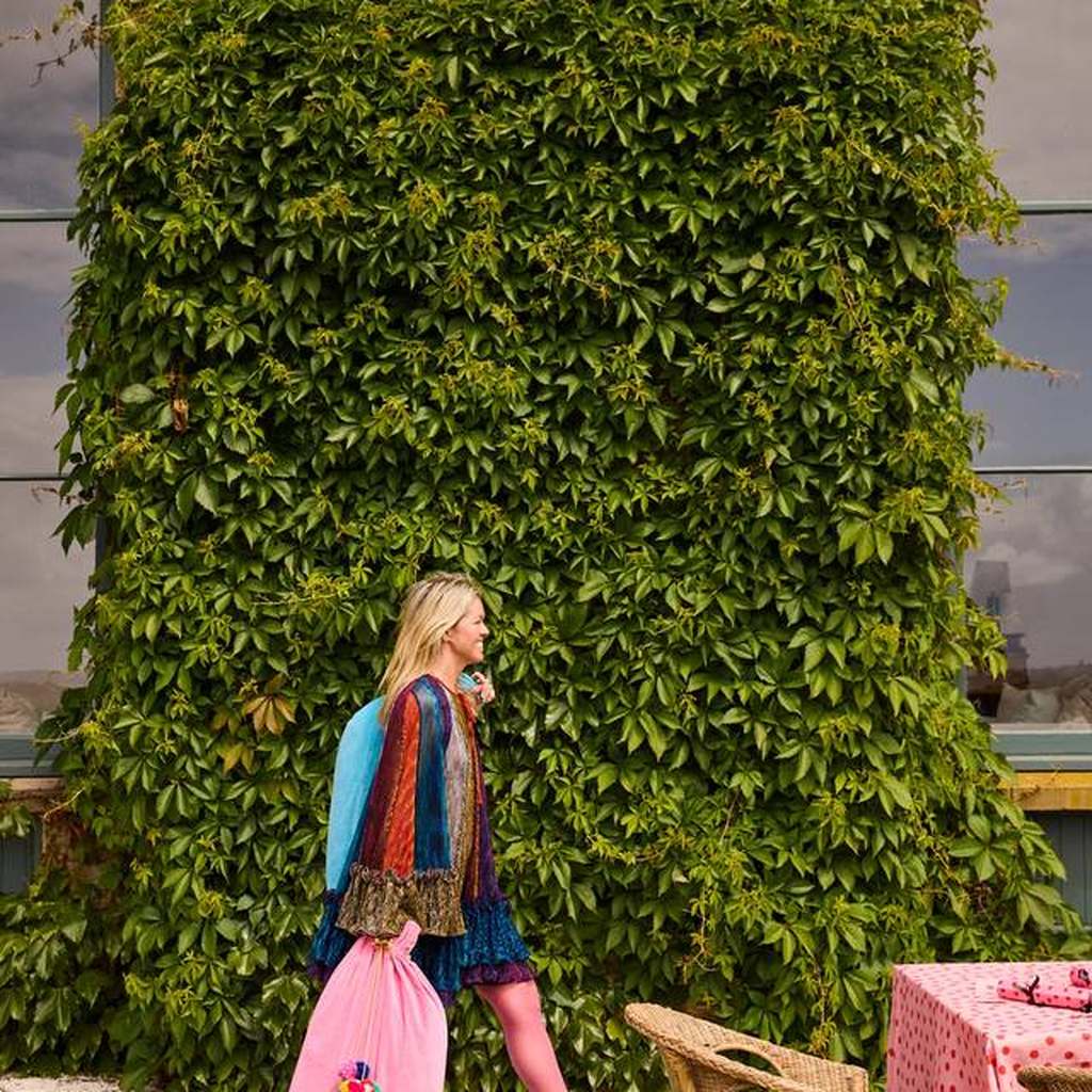 Kip & Co | Pinky Velvet Santa Sack