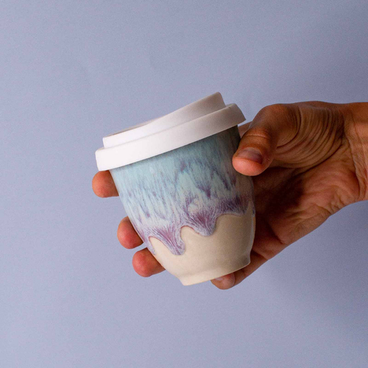 Pottery for the Planet 4oz Piccolo Travel Cup - Angelic