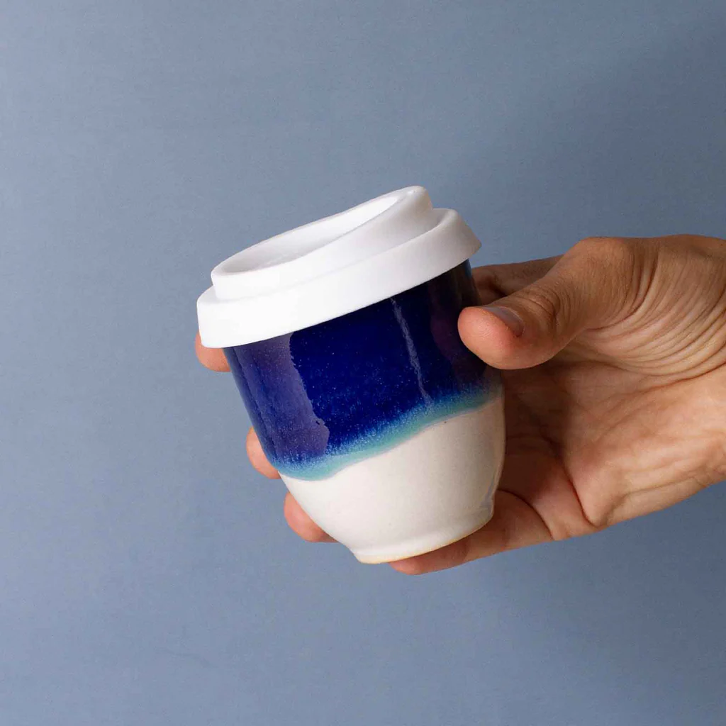 Pottery for the Planet | Small 6oz Travel Cup - Ocean Bliss