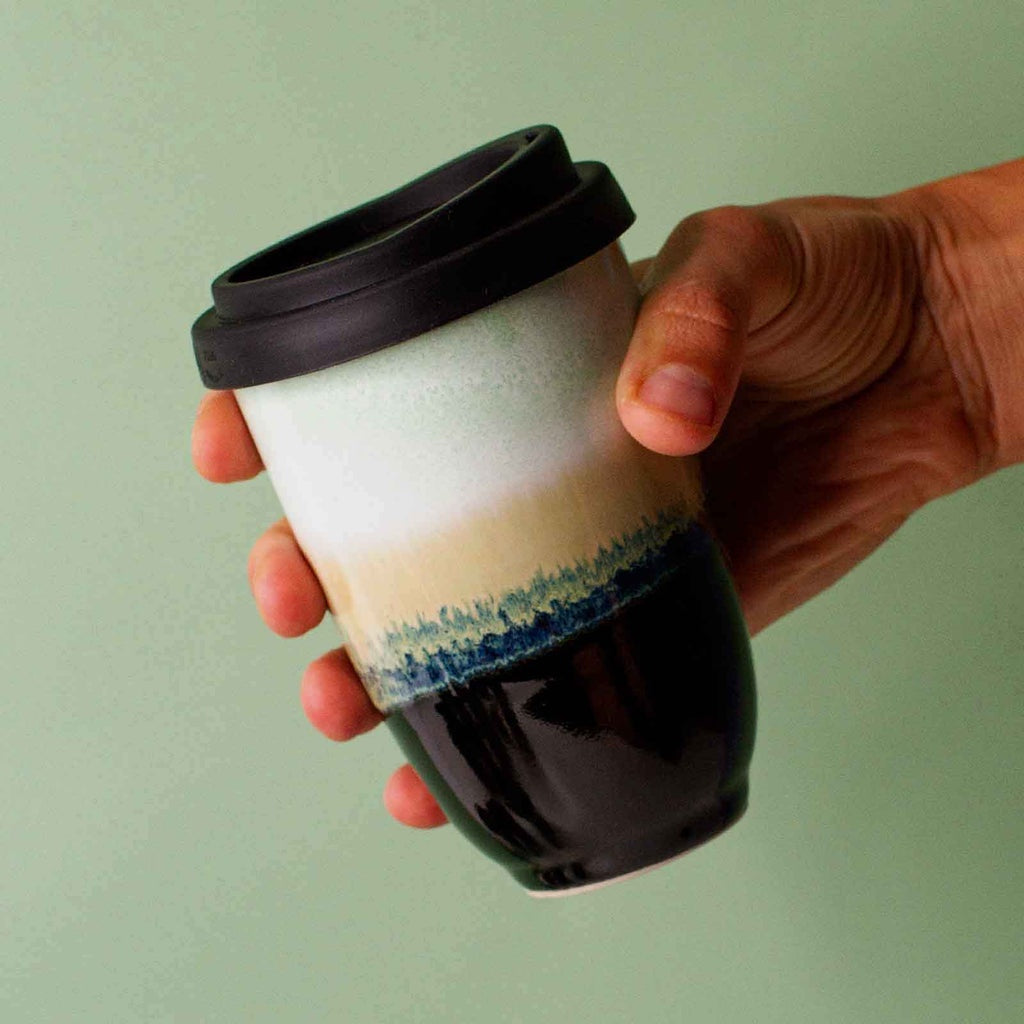 Pottery for the Planet | Large 12oz Travel Cup 'Love Potion'