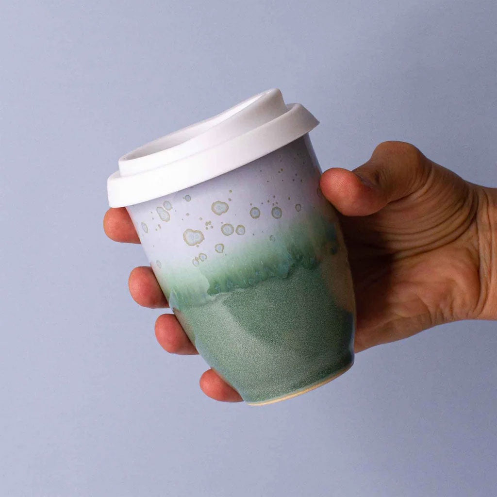 Pottery for the Planet Medium 8oz Travel Cup - Sage
