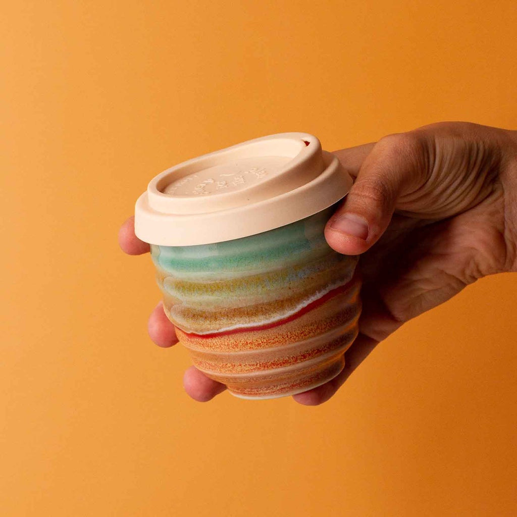 Pottery for the Planet | Small 6oz Travel Cup - Coral Dreaming