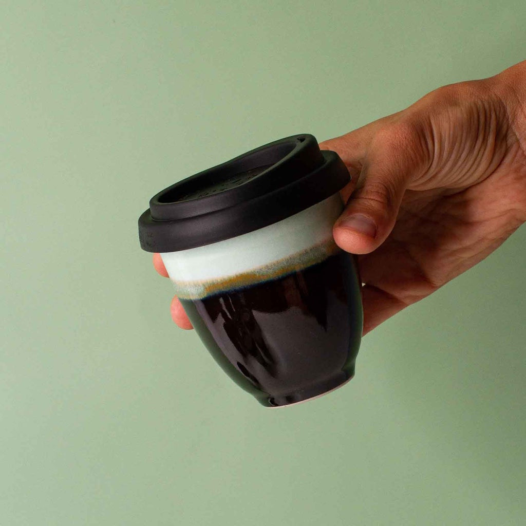 Pottery for the Planet Small 6oz Travel Cup &#39;Love Potion&#39;