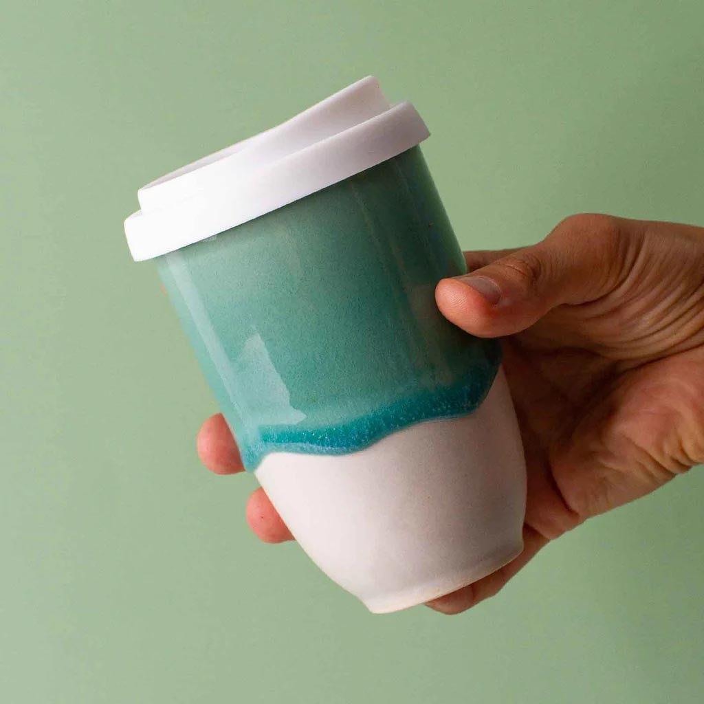 Pottery for the Planet | Glacier Ceramic Extra Large 16oz Travel Cup