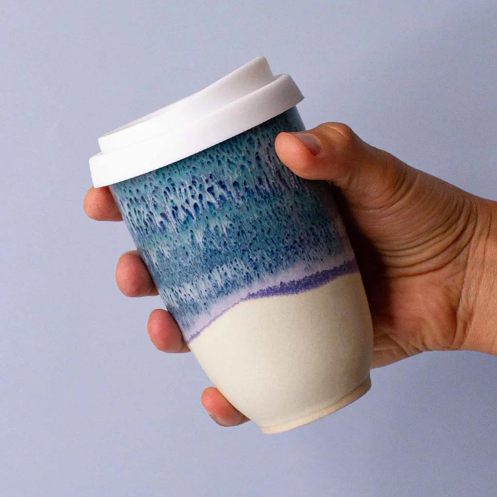 Pottery for the Planet | Large 12oz Travel Cup - Tea Tree Bay