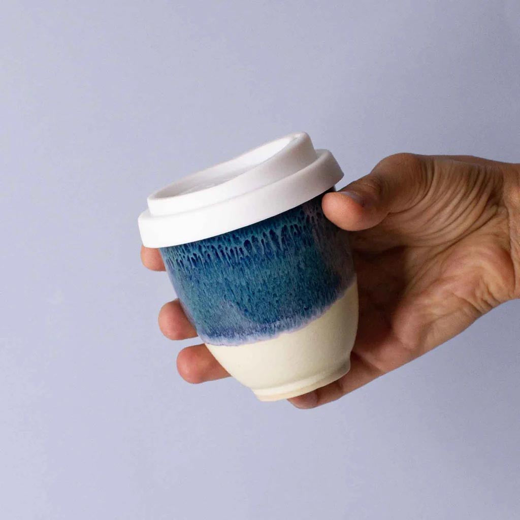 Pottery for the Planet | Medium 8oz Travel Cup - Tea Tree Bay