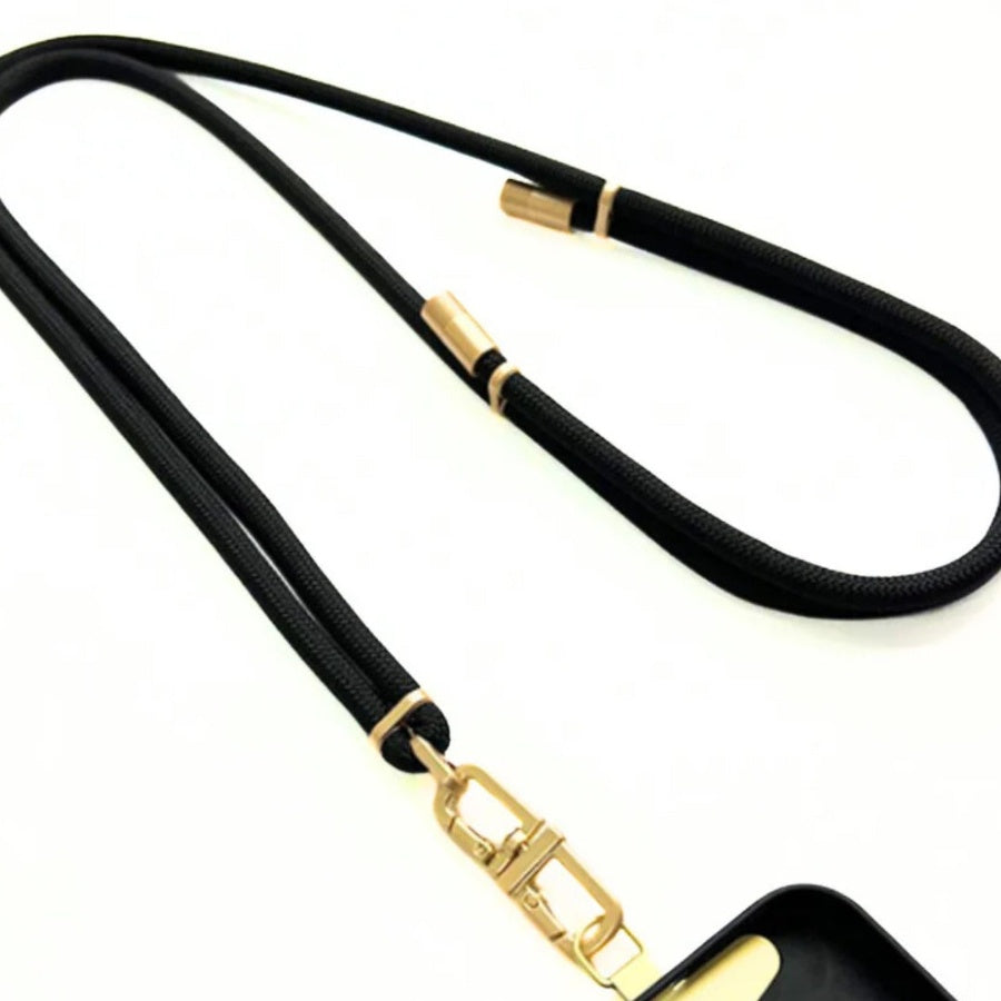 Queen of the Foxes | Lanyard - Lux Cord Crossbody - Black