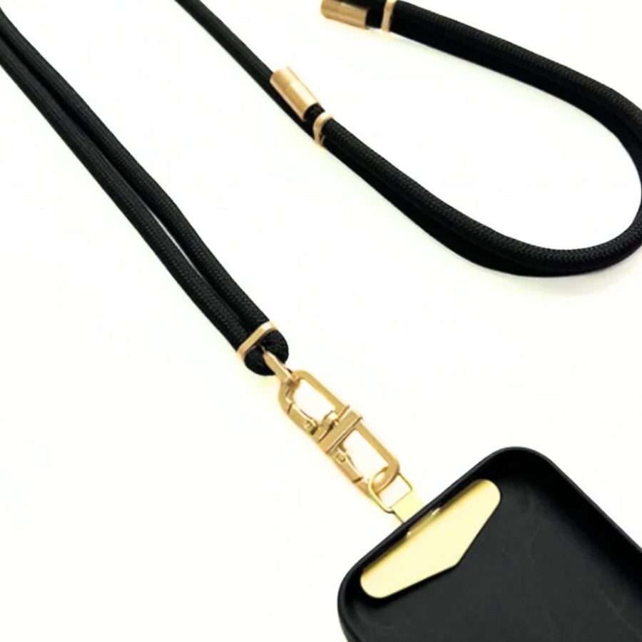 Queen of the Foxes | Lanyard - Lux Cord Crossbody - Black