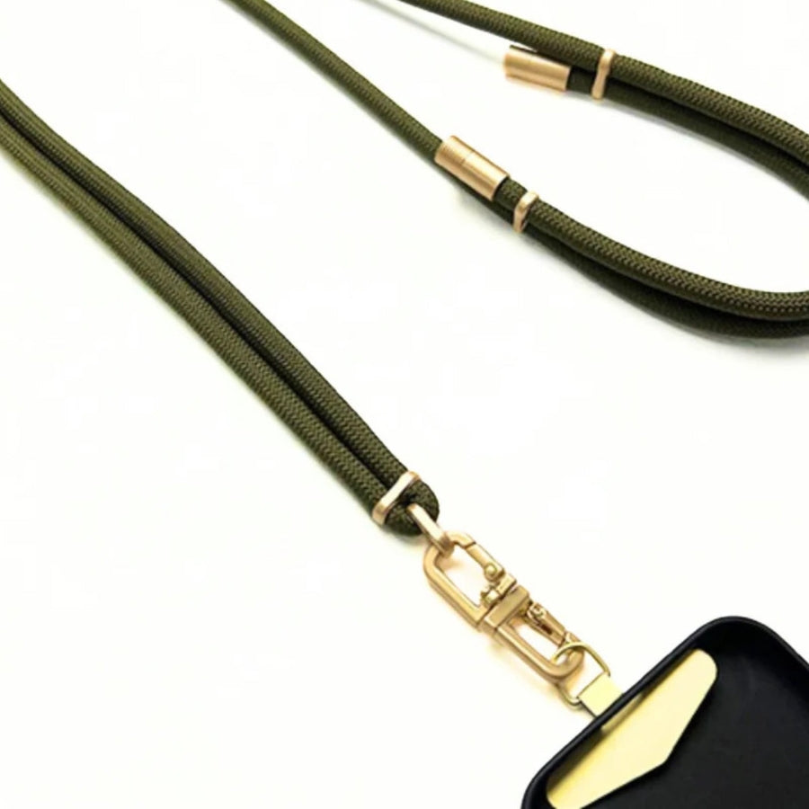 Queen of the Foxes | Lanyard - Lux Cord Crossbody - Olive