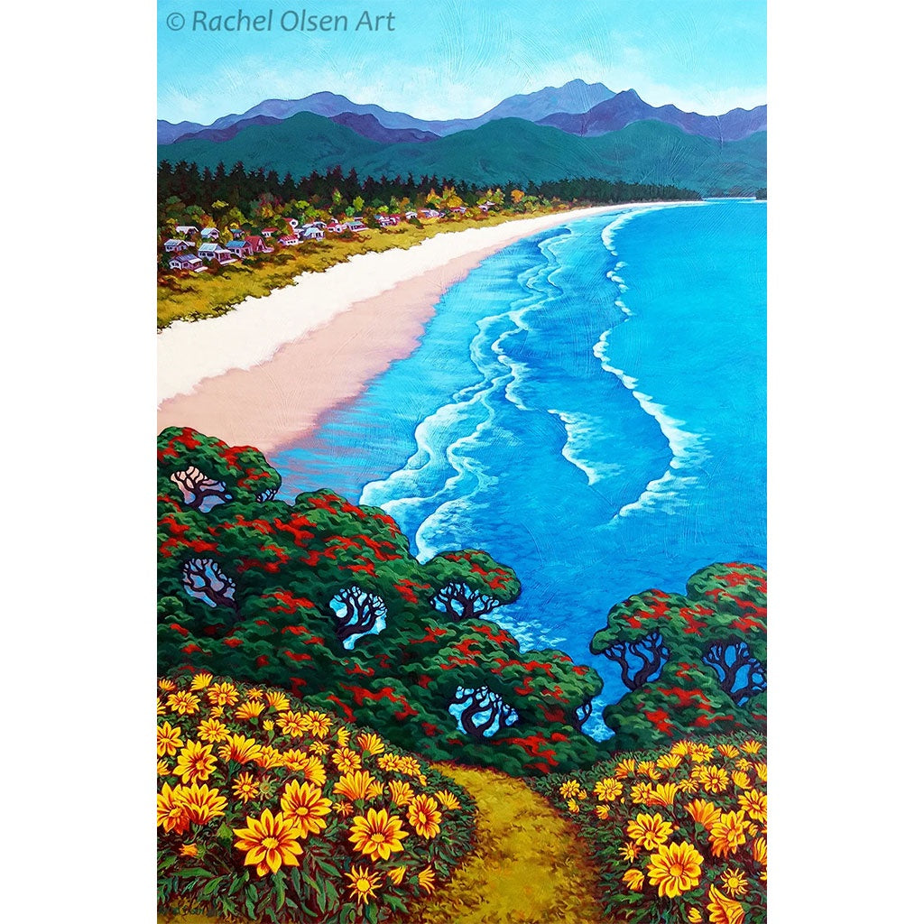 Rachel Olsen Greeting Card - Matarangi Beach