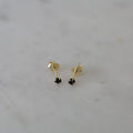 SOPHIE | Mini Rock Studs Black - Gold