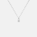 SOPHIE | Little Lock Mini Link Necklace - Silver