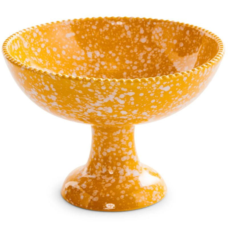 The image shows a stylish blue ceramic fruit bowl with a blue bird tartan pattern, available at Cove. The bowl features a vibrant and intricate design, perfect for adding a touch of elegance to any kitchen or dining space.