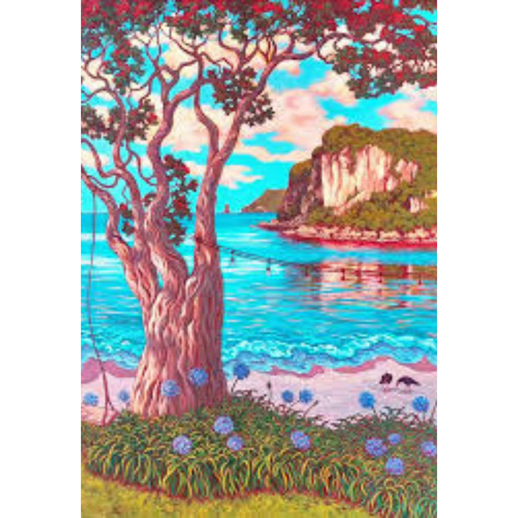 Rachel Olsen Greeting Card - Shakespeare Cliff From Beach Front
