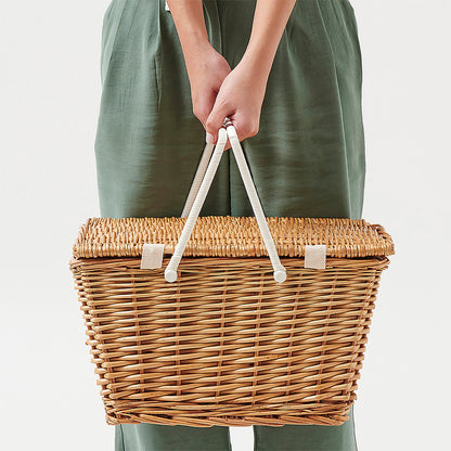 SunnyLife Small Picnic Basket Natural