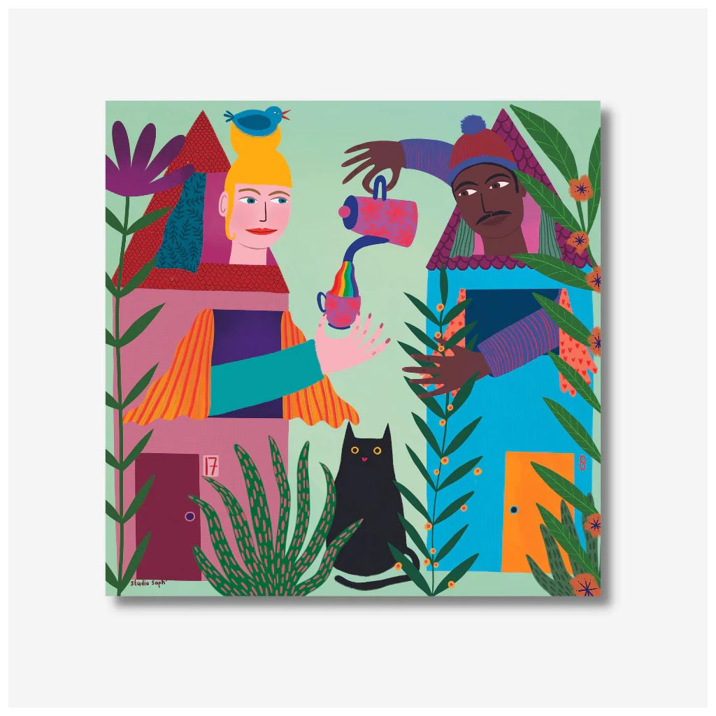 Studio Soph | Print - Looking after each other Behind Closed Doors