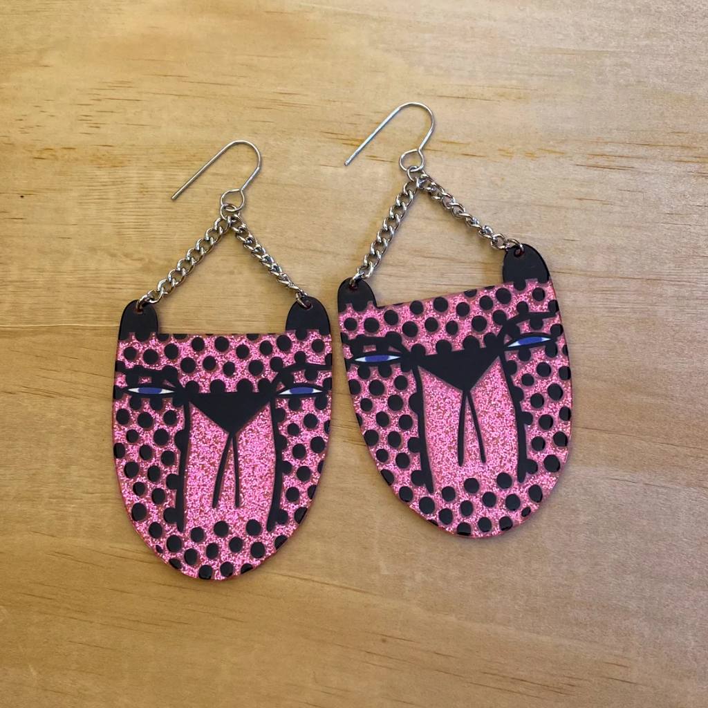 Studio Soph | Earrings - Cheetah - Pink