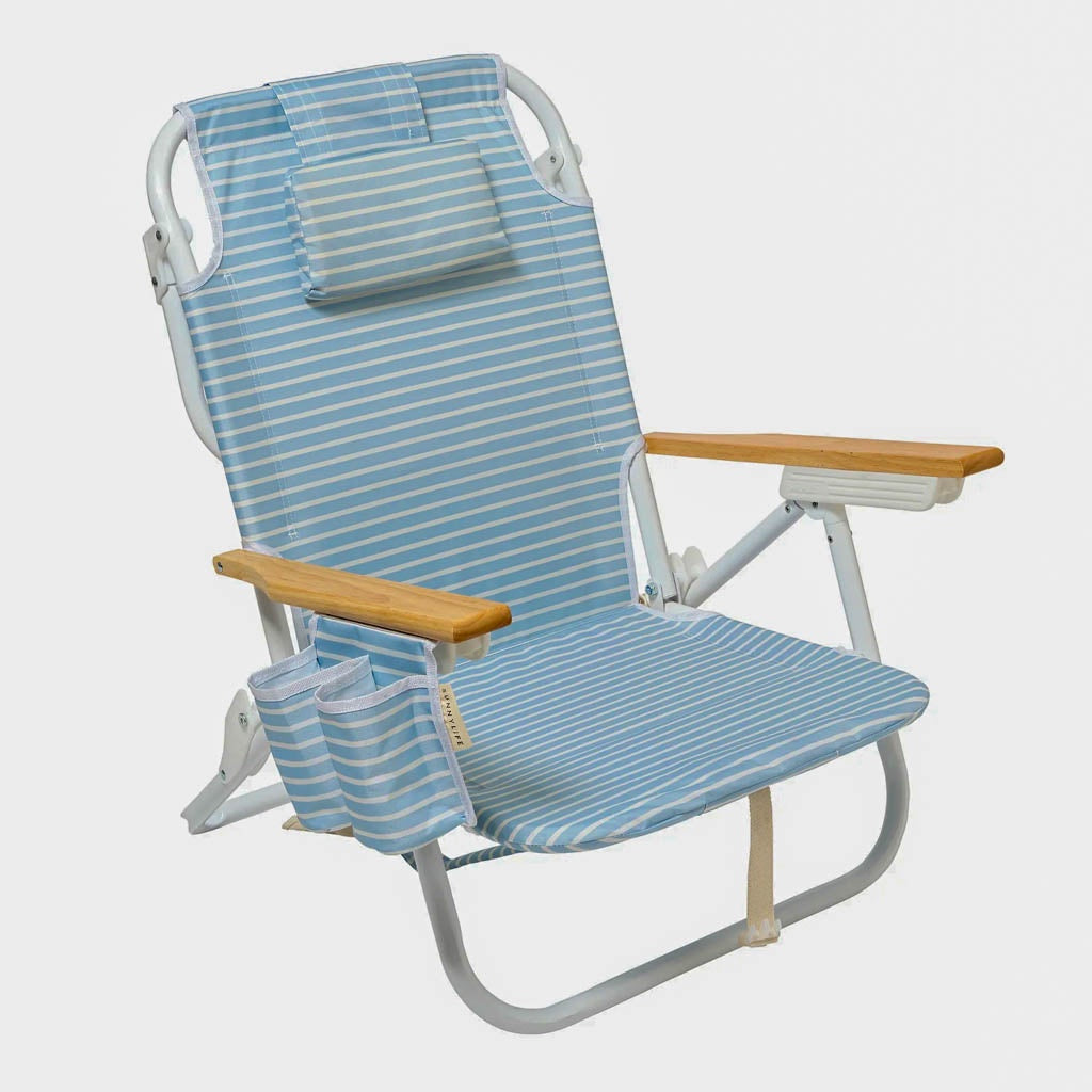 SunnyLife | Deluxe Beach Chair Blue Stripe