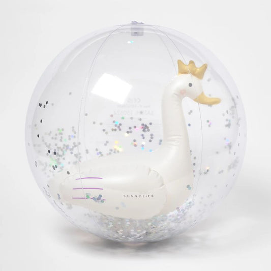 SunnyLife | 3D Inflatable Beach Ball Princess Swan Multi