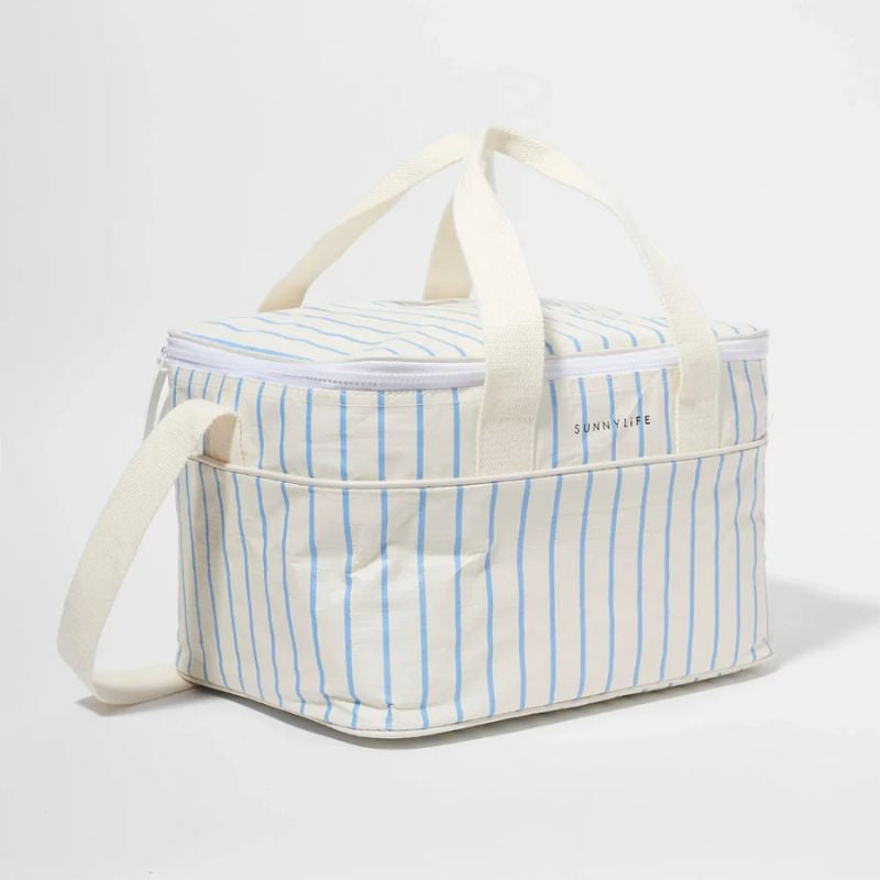 SunnyLife | Cooler Bag Le Weekend Mid Blue-Cream