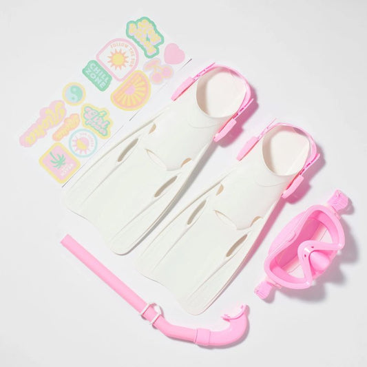 SunnyLife | Kids Snorkel Set Medium Summer Sherbet Pink