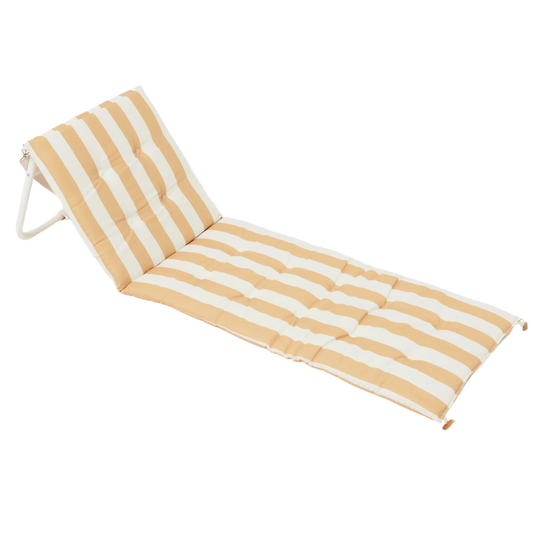 SunnyLife | Reclining Beach Chair Mango Bay Golden Mustard Stripe