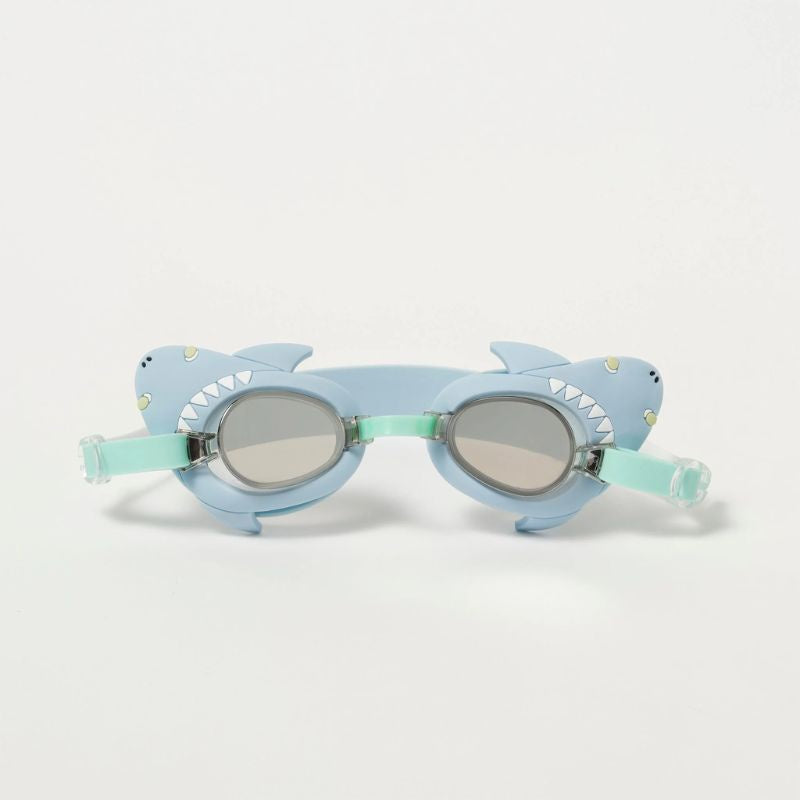 SunnyLife | Kids Swim Salty the Shark Goggles Aqua