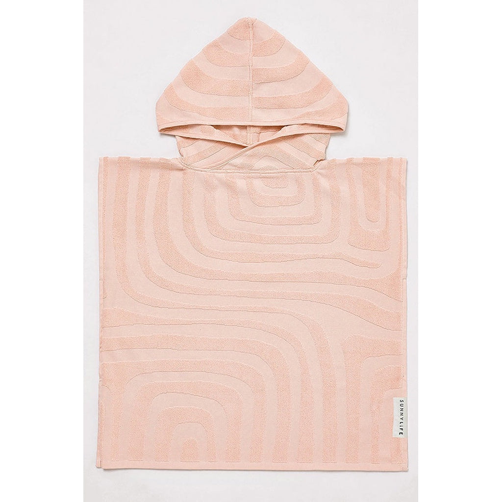 SunnyLife Terry Beach Hooded Towel 6-9 Surf- Ice Pink