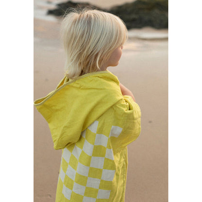 SunnyLife Beach Games Hooded Towel Checkerboard