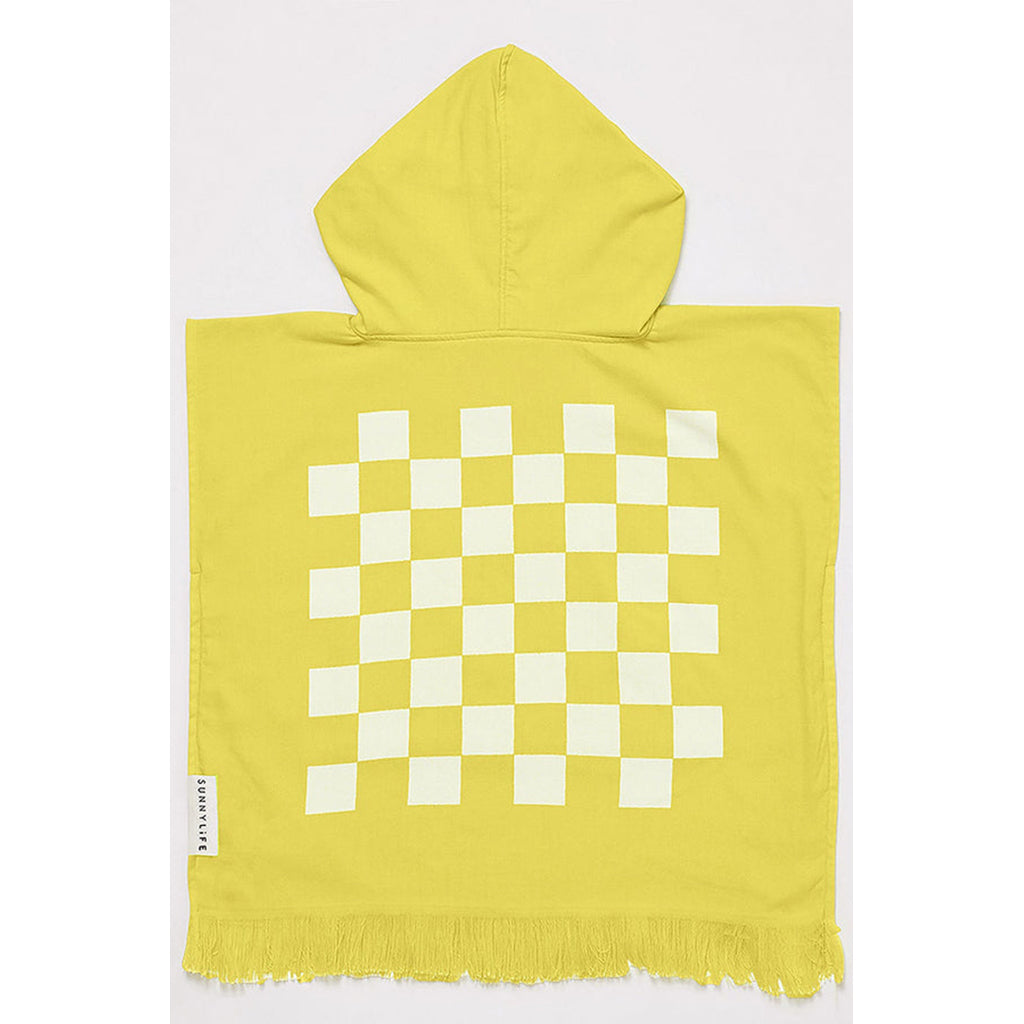 SunnyLife Beach Games Hooded Towel Checkerboard