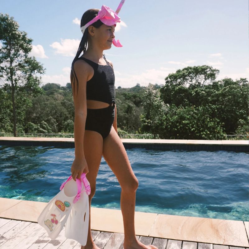 SunnyLife | Kids Snorkel Set Medium Summer Sherbet Pink