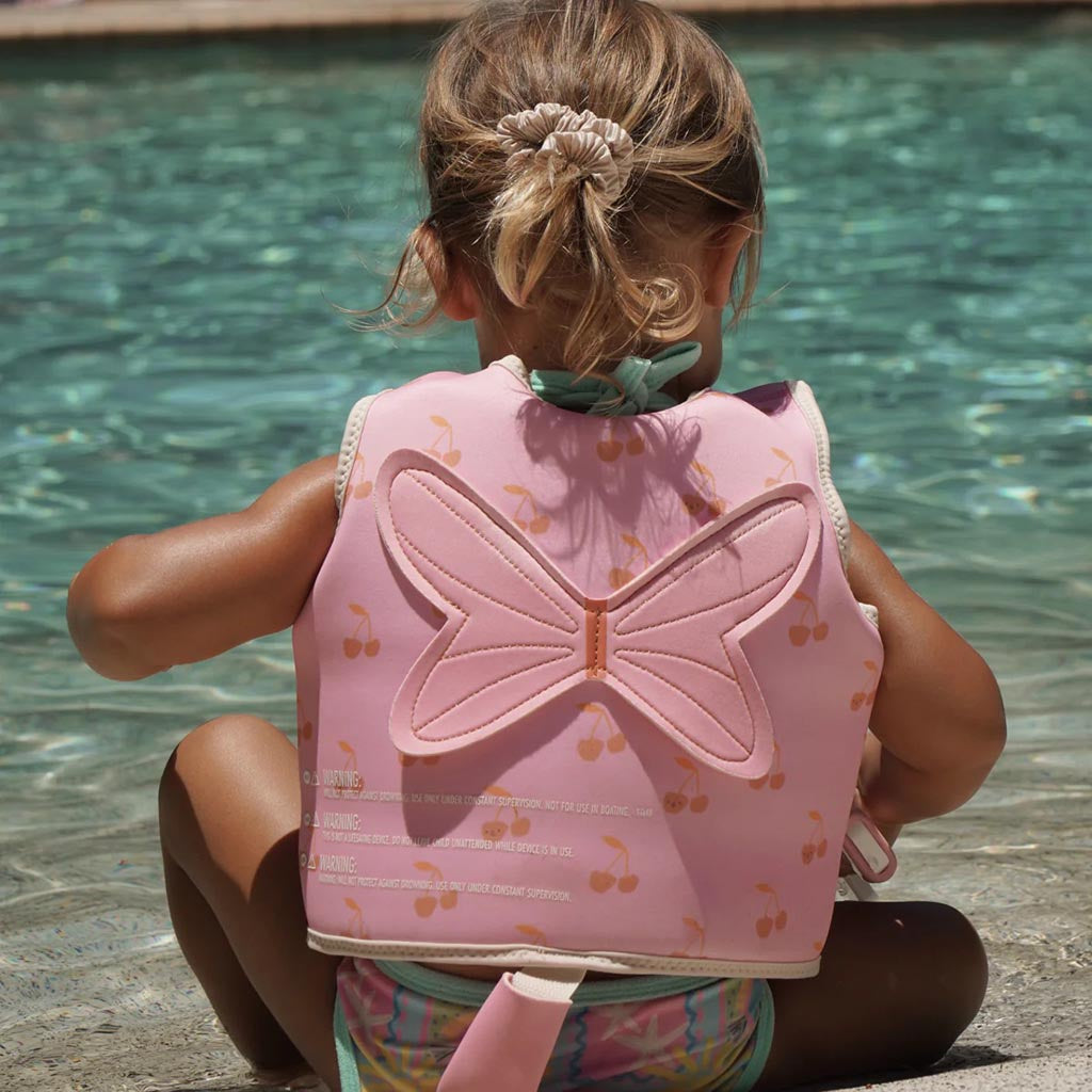 SunnyLife | Kids Swim Vest Cotton Candy Cherry