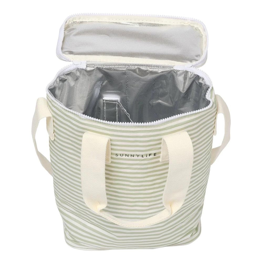 SunnyLife | Light Cooler Drinks Bag Sea Sage Stripe