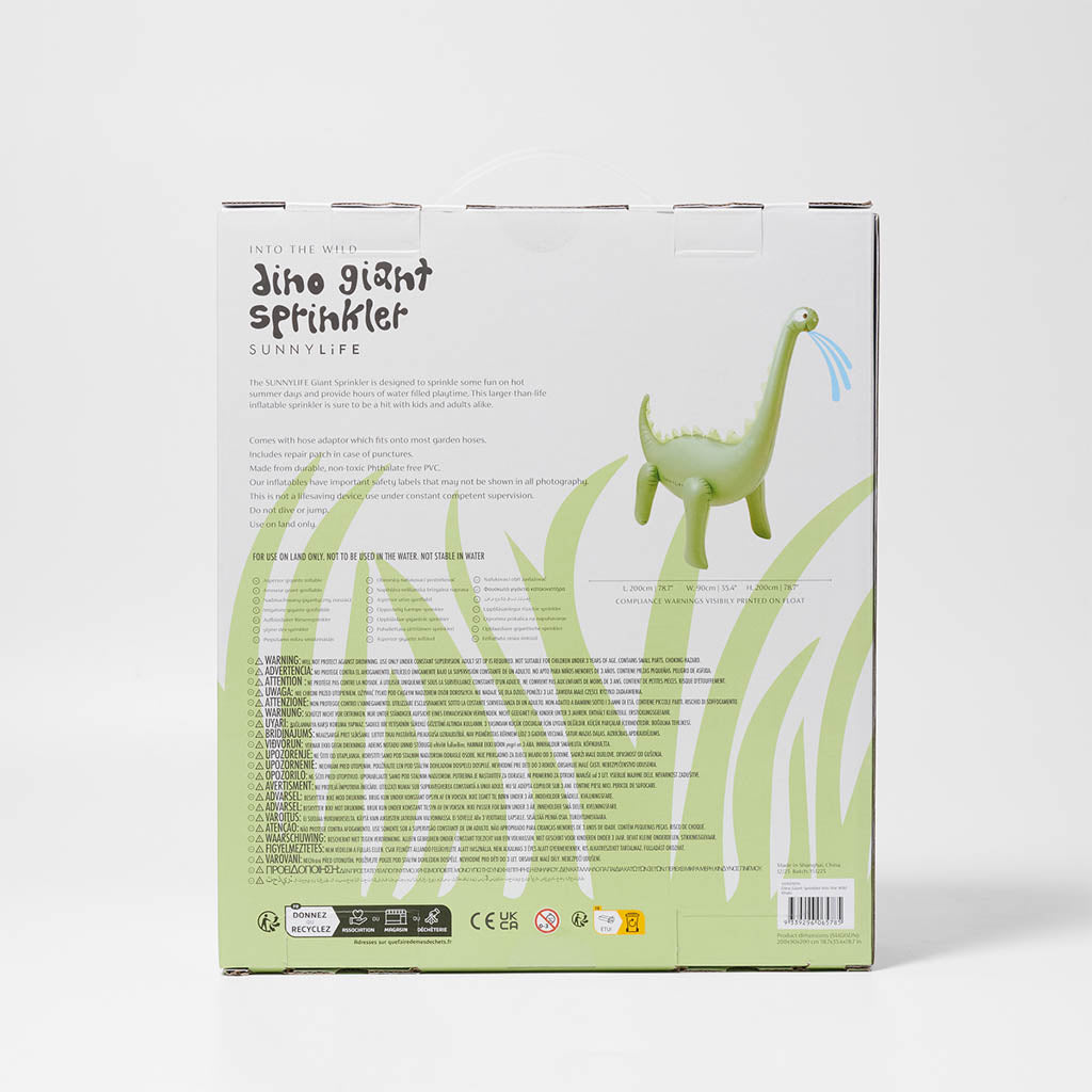 SunnyLife | Dino Giant Sprinkler Into the Wild Khaki