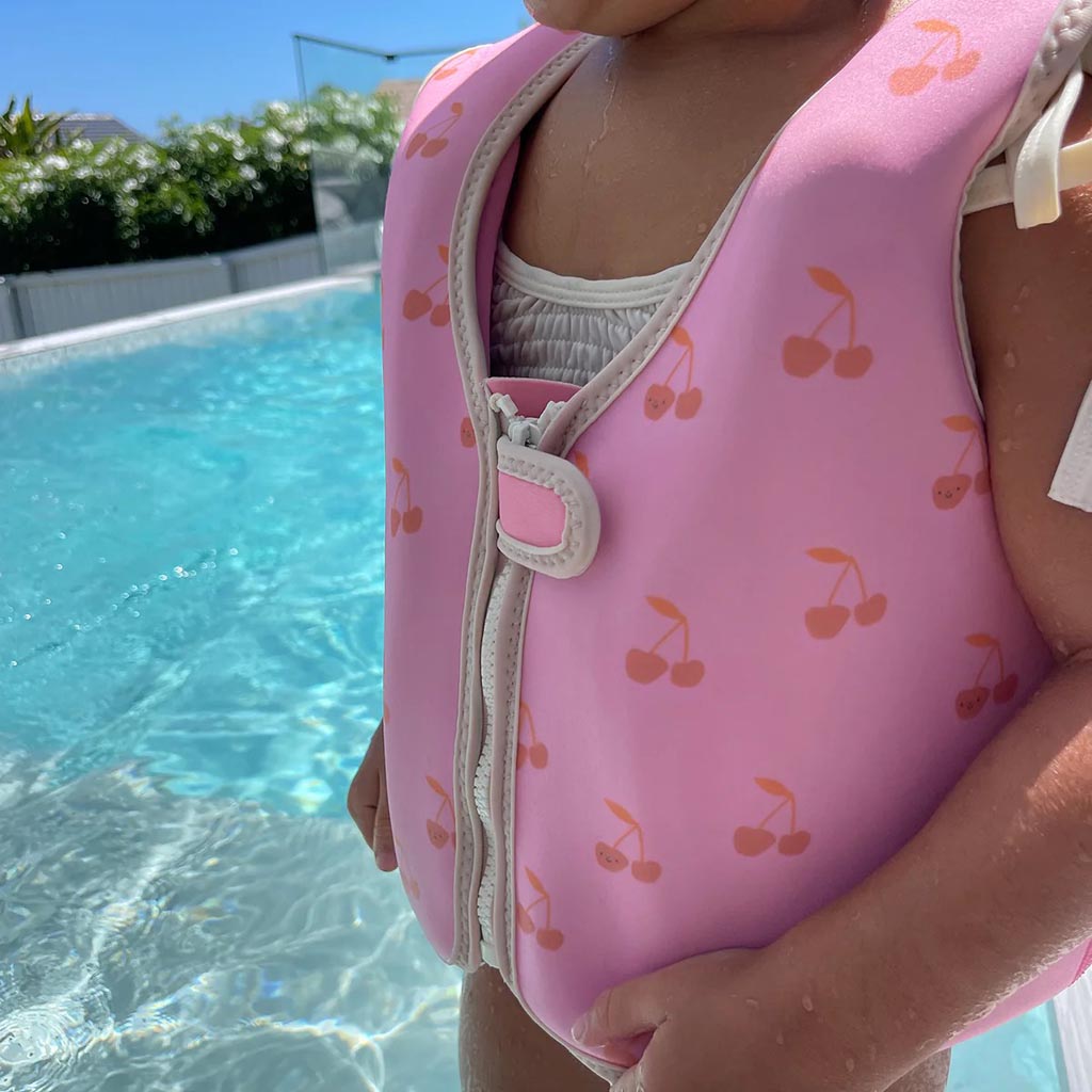 SunnyLife | Kids Swim Vest Cotton Candy Cherry