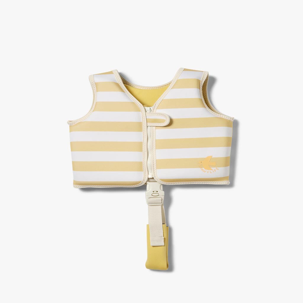 SunnyLife | Kids Swim Vest Sammy the Seagull Mustard Stripe