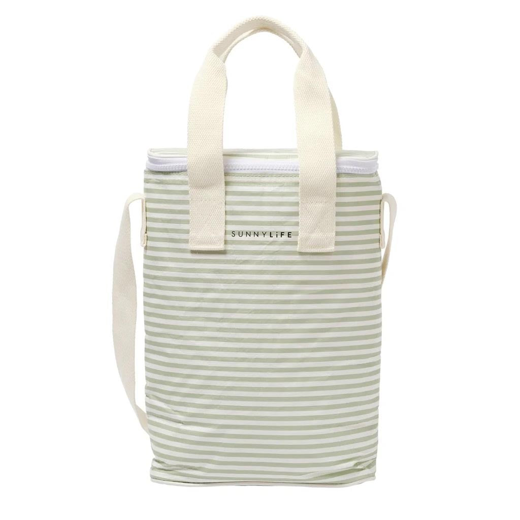 SunnyLife | Light Cooler Drinks Bag Sea Sage Stripe