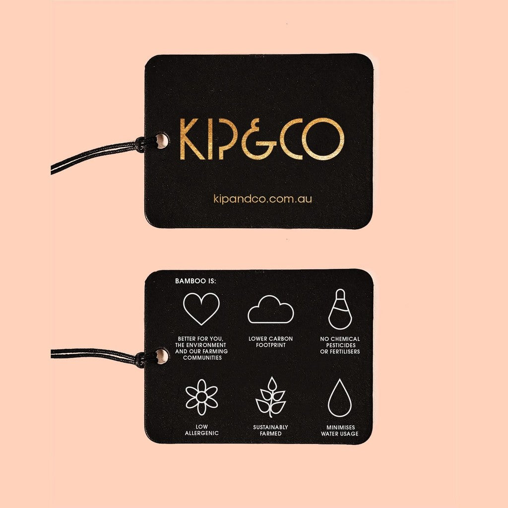 Kip & Co swing tag