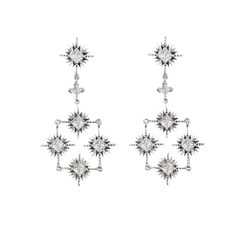 Lindi Kingi | Starburst Collection Earrings Silver