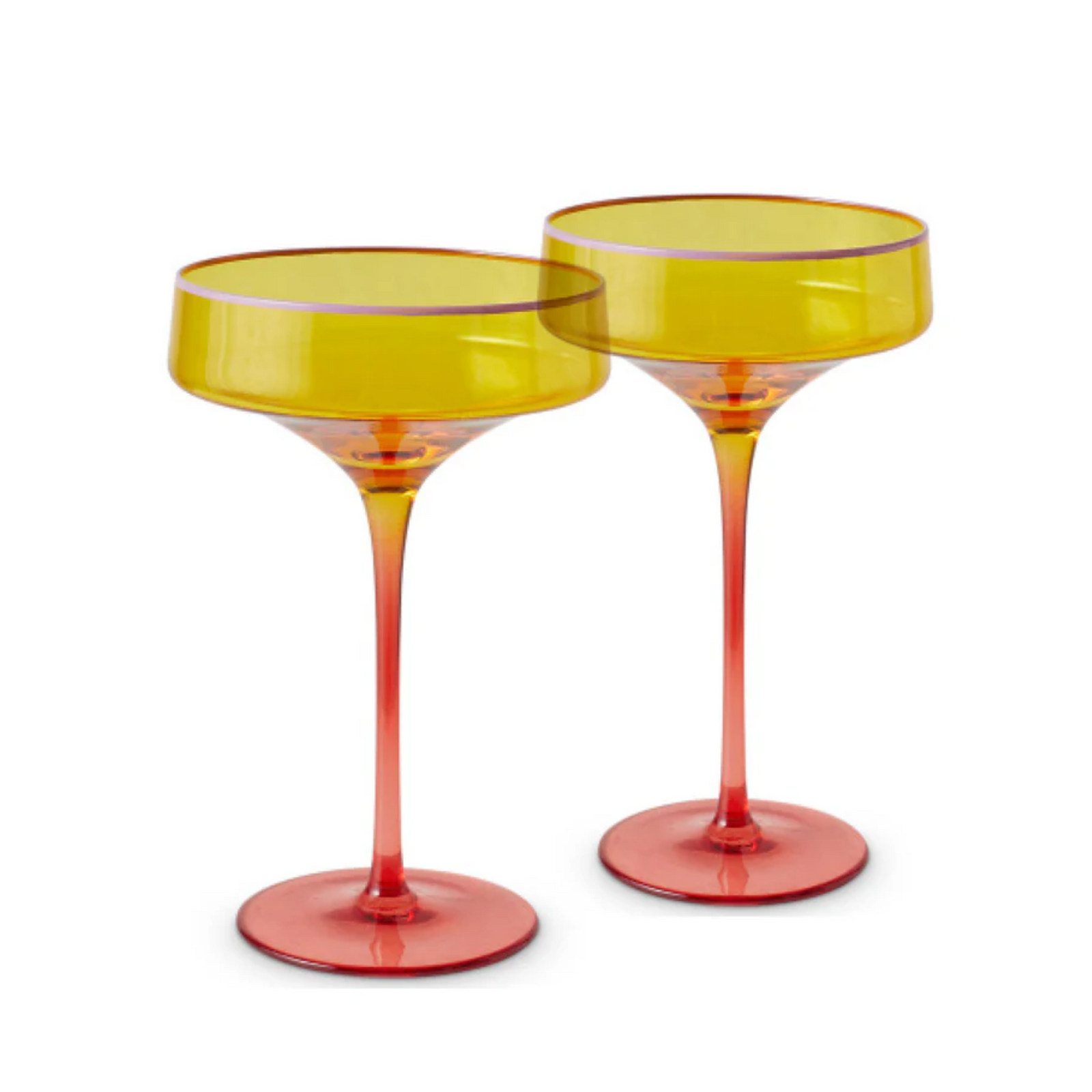 Kip & Co  | Tropical Punch Margarita Glass 2P Set