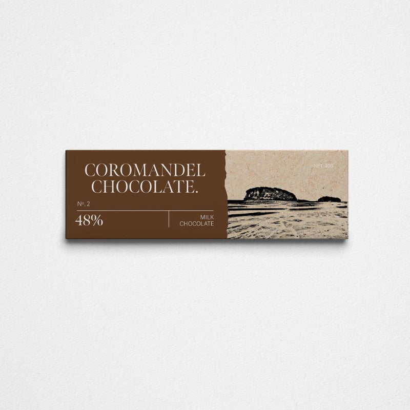 Coromandel 40g Mini Chocolate Bar: Premium 48% Single Origin Milk Chocolate, Gourmet Treat, Rich Flavor, Smooth Texture