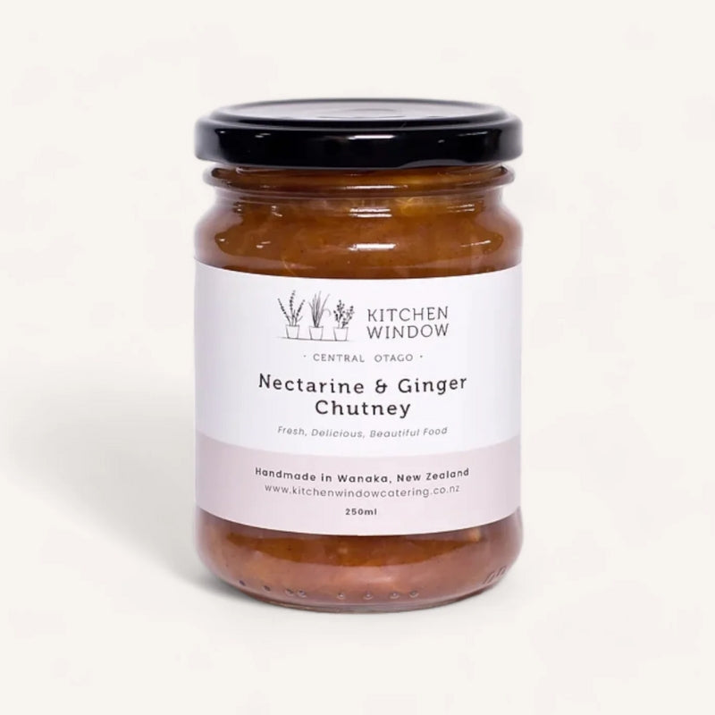 Kitchen Window Wanaka | 250ml Nectarine &amp; Ginger Chutney