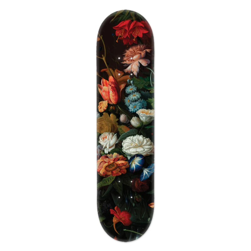 Vintage Flowers Skateboard Deck