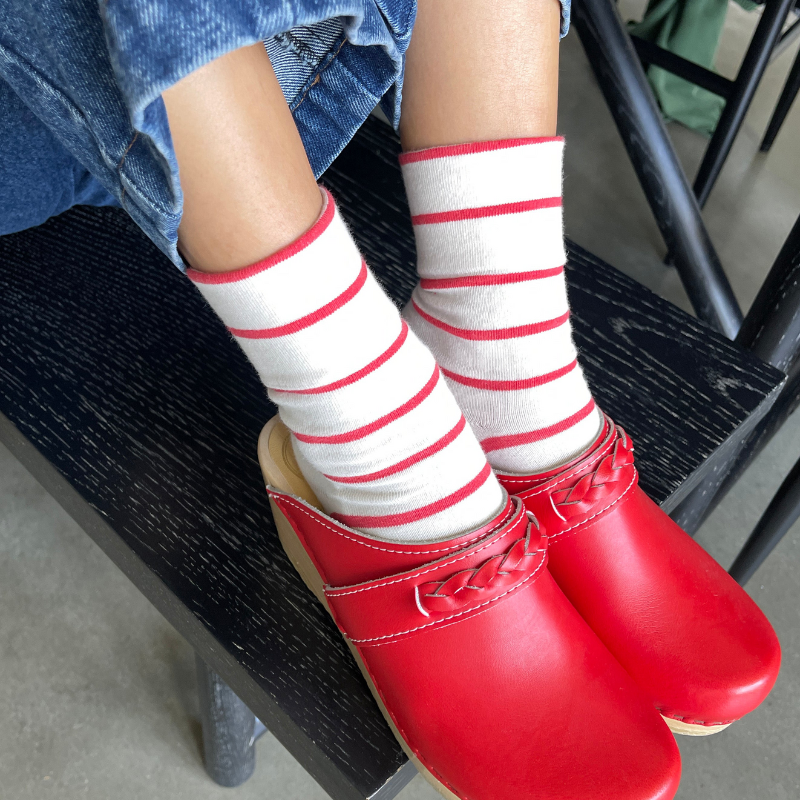 Le Bon Shoppe | Wally Socks-Candy Cane