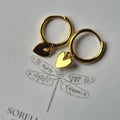 Zoe Heart Huggie Earring – Gold Plated