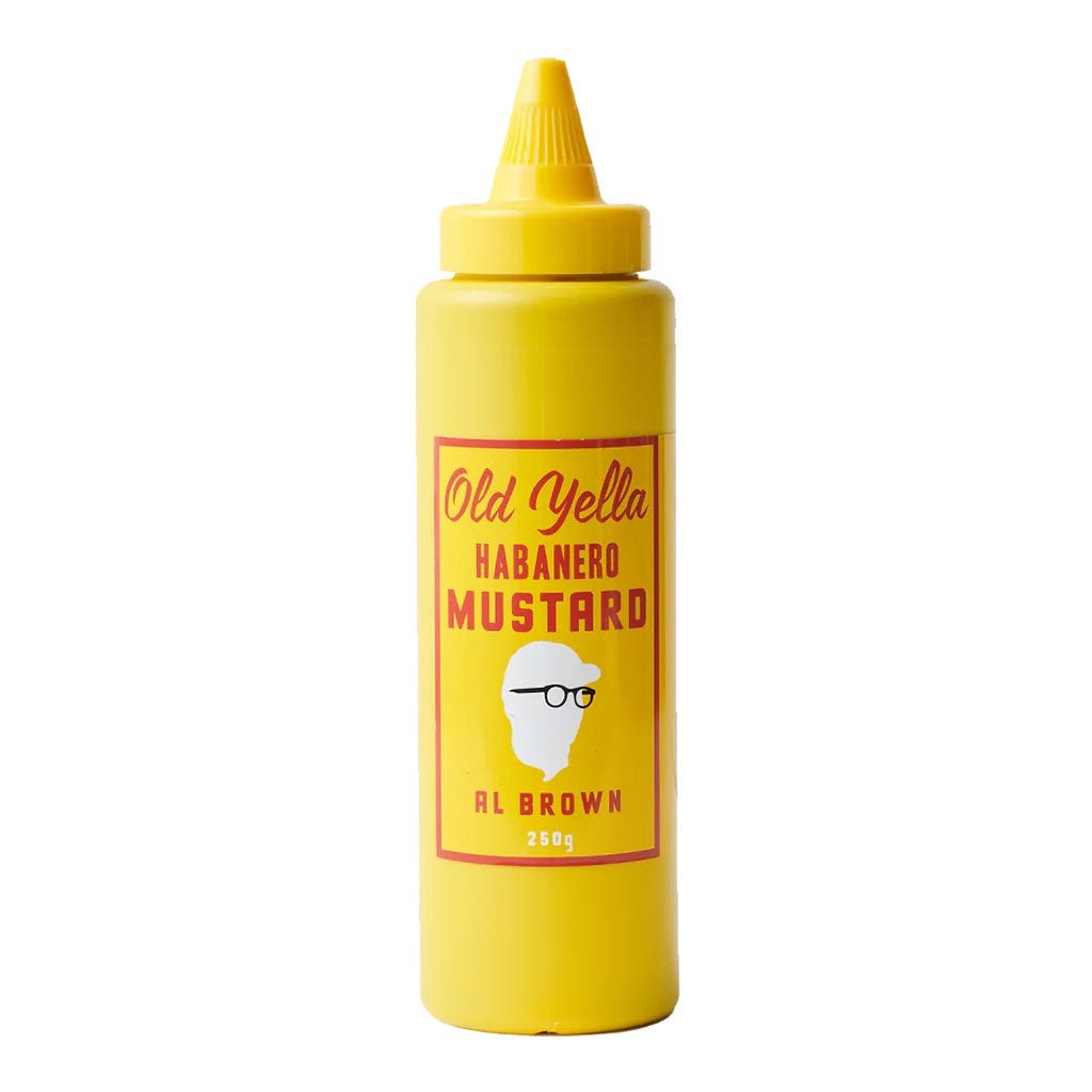 Al's General Store | Old Yella Mustard Retail Shipper - Cove. Beach Essentials