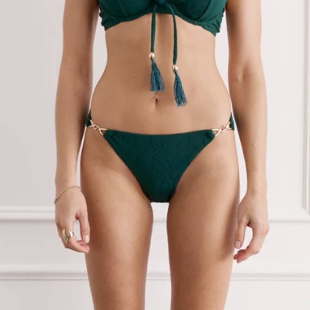 Aqua Blue | Joy Cheeky Pant Green - Cove. Beach Essentials