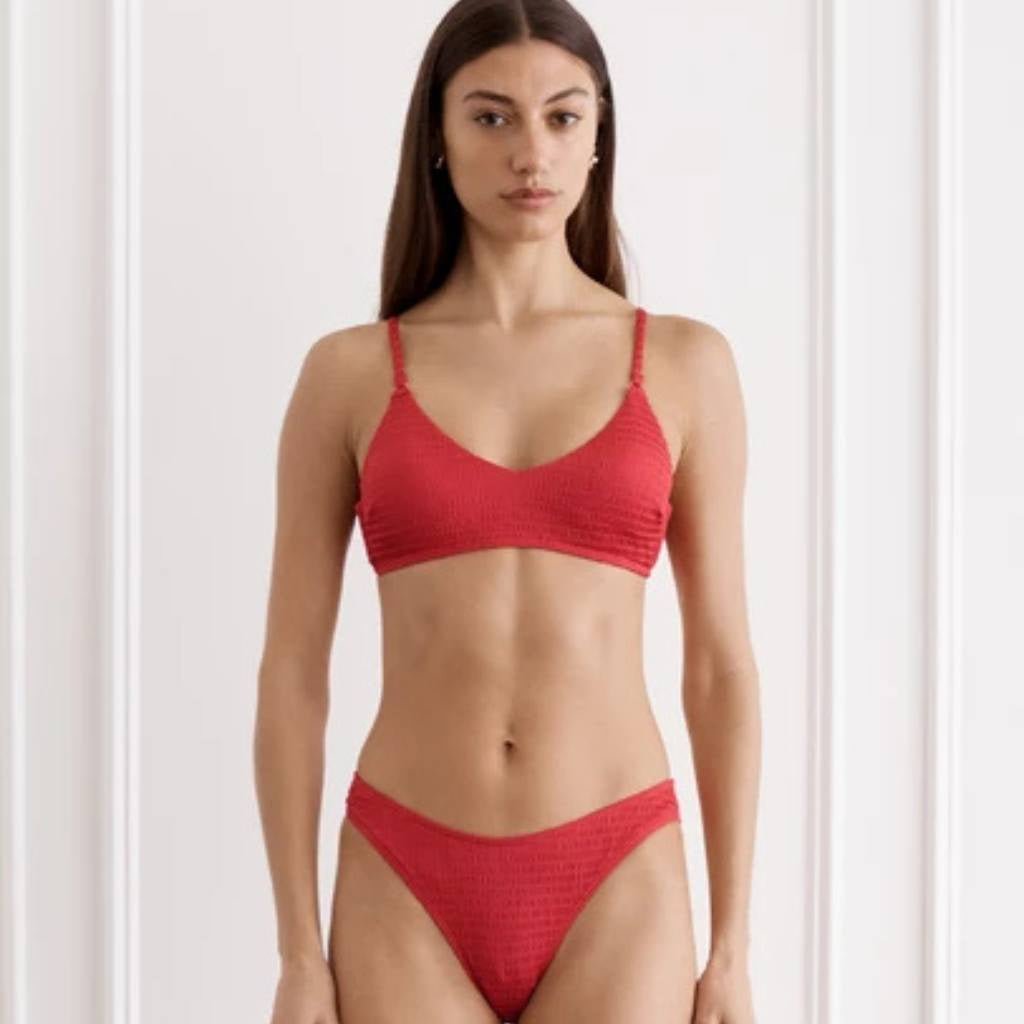 Aqua Blue | Madeline Top Red - Cove. Beach Essentials