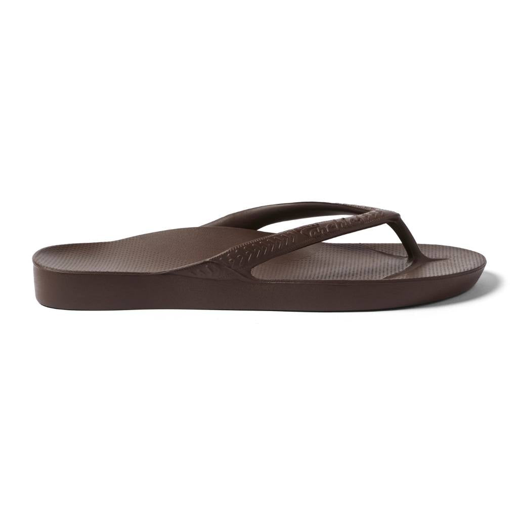 Archies Support Jandals | Classic - Chocolate Brown - Cove. Beach Essentials