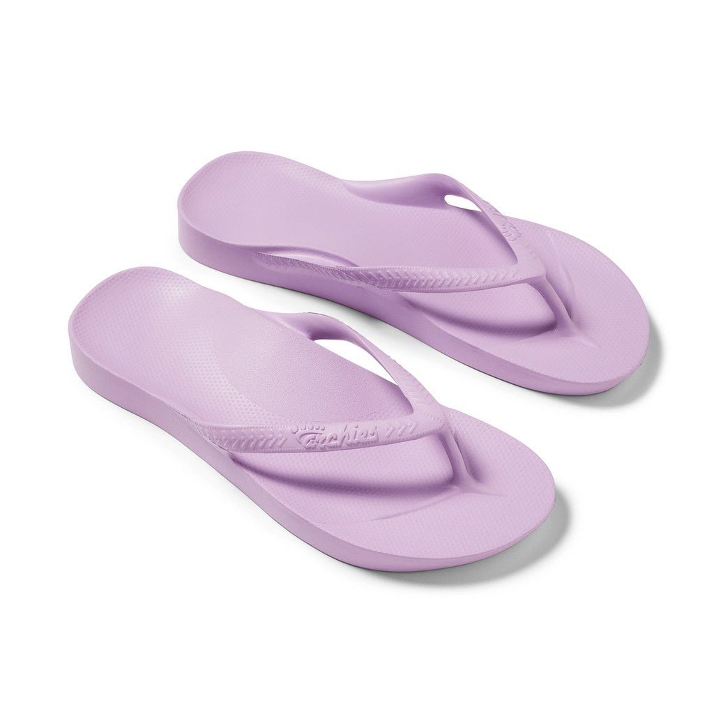 Archies Support Jandals | Classic - Lilac - Cove. Beach Essentials